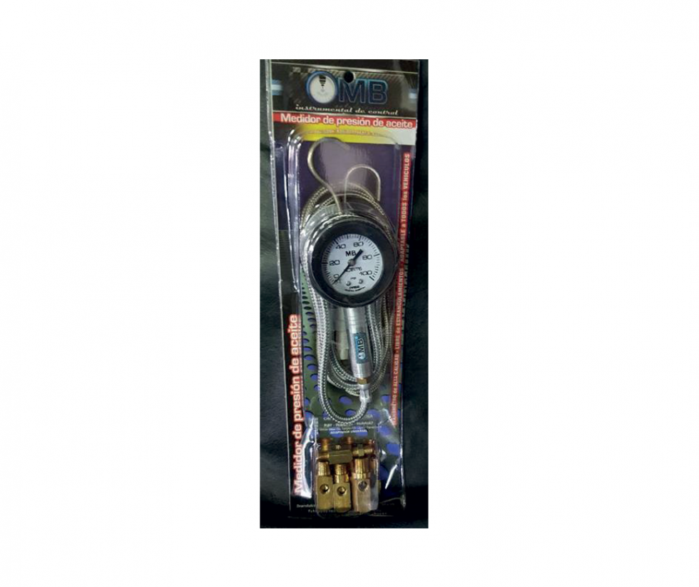 Medidor De Presión De Combustible Profesional Stack - Esfera Negra De 52mm, Rango 0-7 Bares (ST3305)
