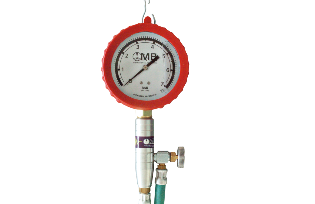 Medidor de presión de combustible con Glicerina